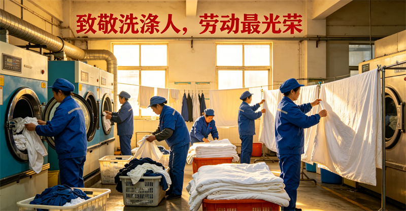 致敬洗涤人，劳动最光荣